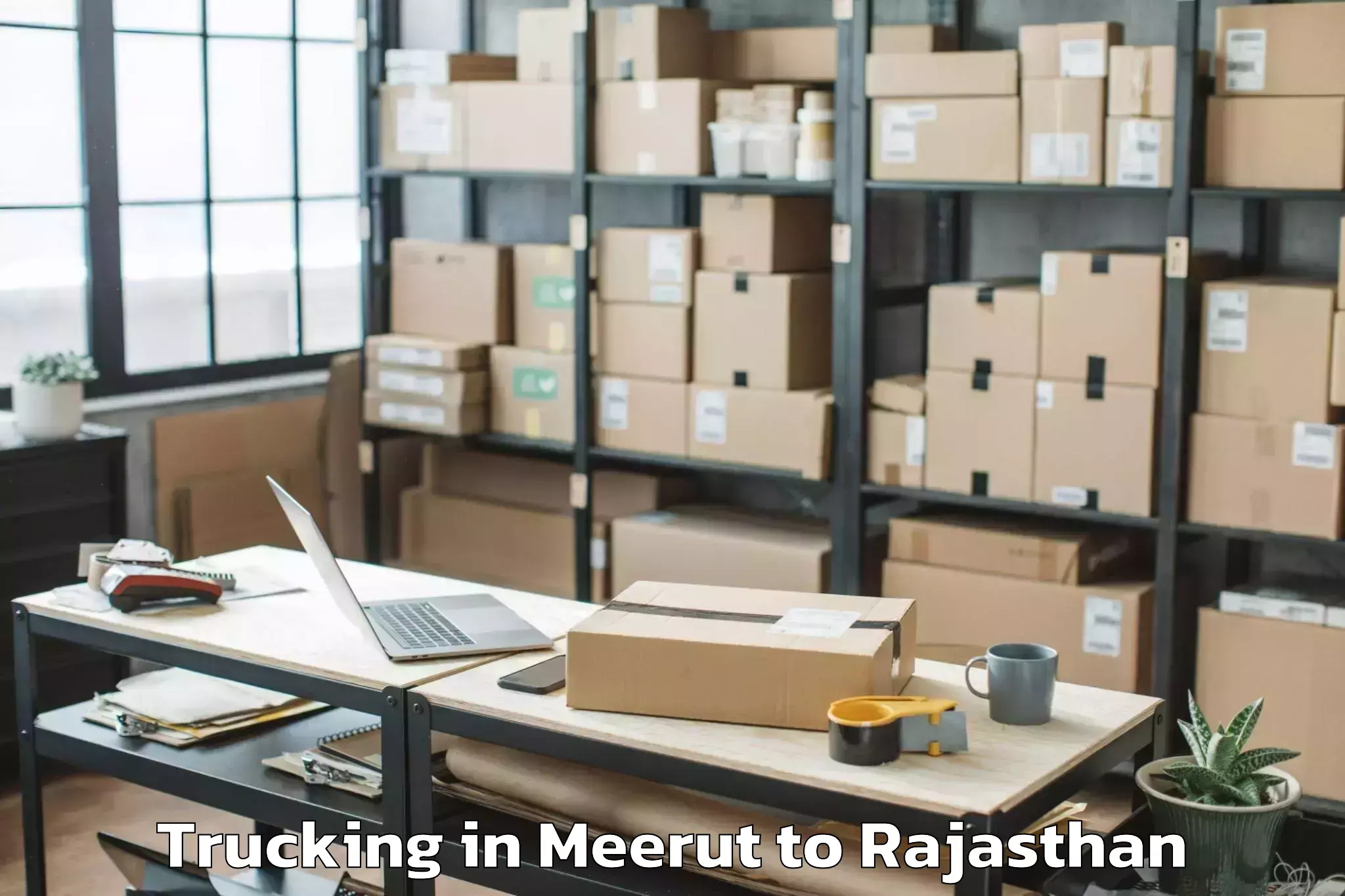 Book Your Meerut to Bagru Trucking Today